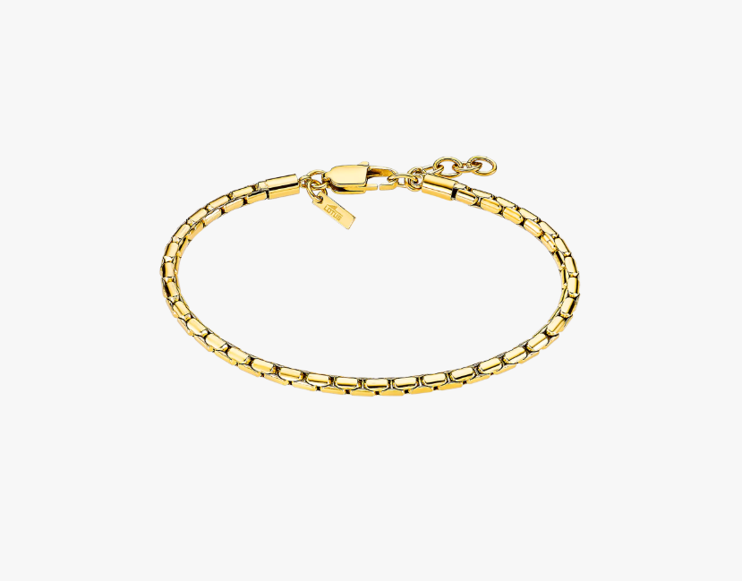 Pulsera Lotus Style Urban Man acero inoxidable dorado, hombre