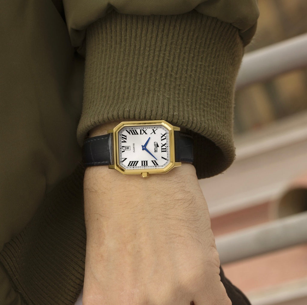 RELOJ LOTUS SQUARE DORADO HOMBRE (OLD MONEY)
