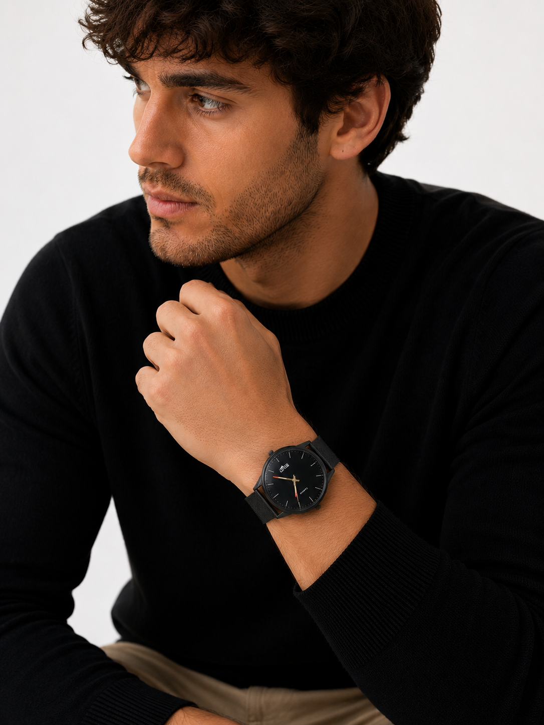 Reloj Lotus Minimalist Negro para Hombre