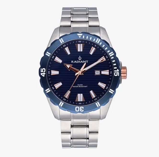 Reloj Radiant Hombre Tagrad II Azul/Plateado