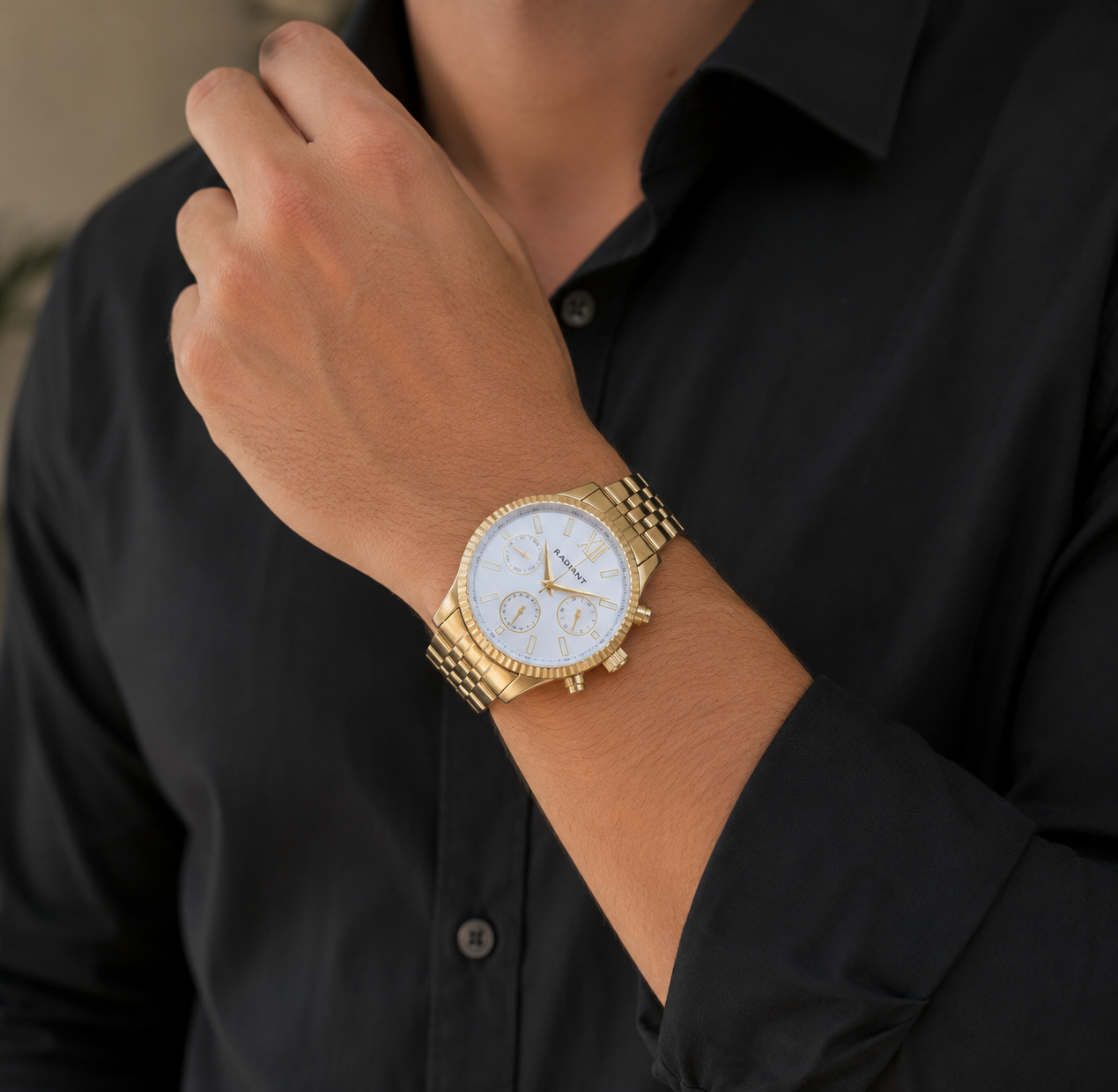Reloj Radiant hombre Alpha dorado