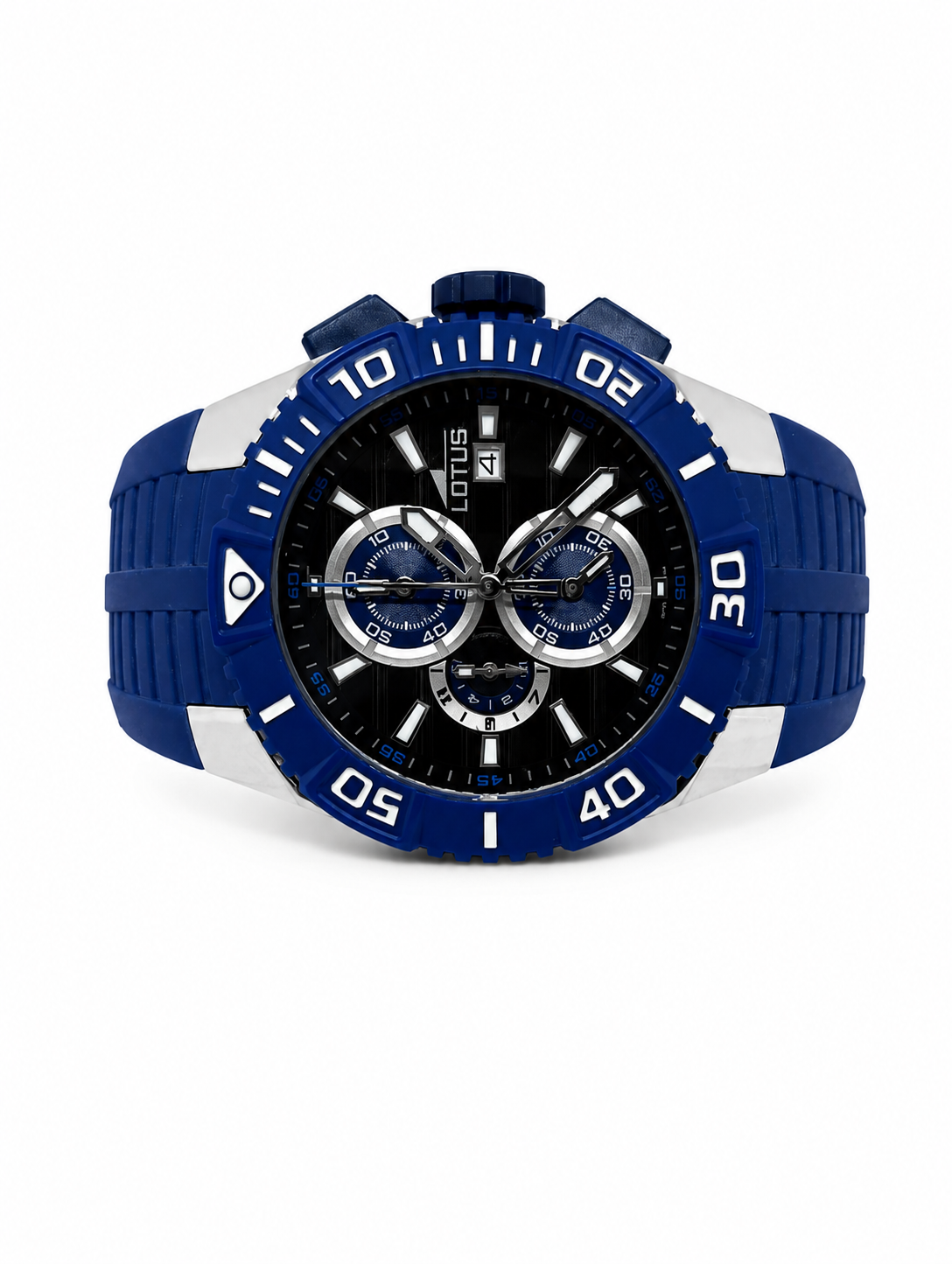 Reloj deportivo Lotus hombre con correa de corcho azul